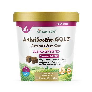 NaturVet ArthriSoothe-GOLD Advanced Care Soft Chews 70 count